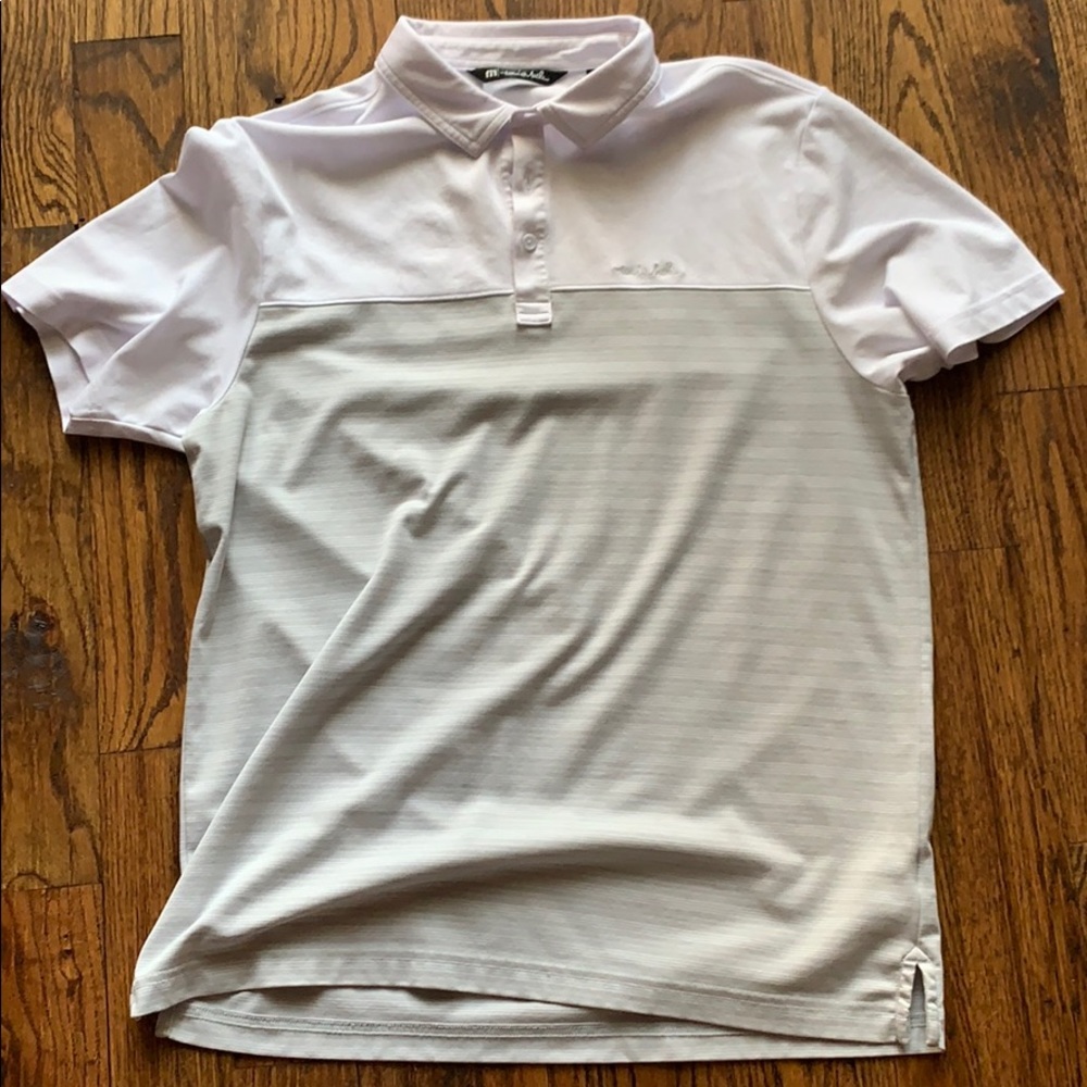 Travis Mathew White Collared Shirt